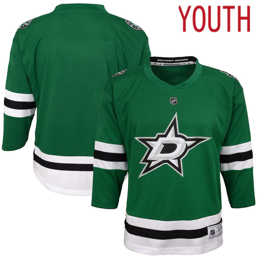 Youth Dallas Stars Green Home Replica Blank NHL Jersey